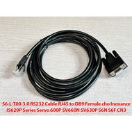 Programming Cable S6-L-T00-3.0 RS232 Cable RJ45 to DB9 Female for Inovance IS620P Series Servo 600P 