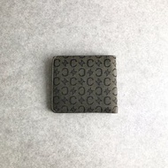 【 日本直送 名牌中古包 】CELINE સેલિન Blazon 錢包 棕色 緹花 雙摺錢包 vintage 古董 es6cxj