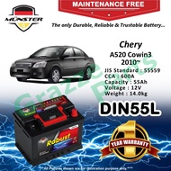Münster Robust MF CMF DIN55 | DIN55L | 55559 (55AH) Car Battery Bateri Kereta for Chery A520 Cowin 3