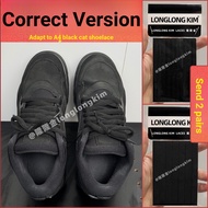 Long Jin Suitable for jordan air jordan aj4 Shoelace Black Cat Black Samurai Basketball Shoes Black 