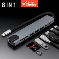 7in 1 8in1 USB C Hub to 4K HDMI-Compatible USB 3.0 2.0 Type C PD Charging Dock for MacBook iPad Sams