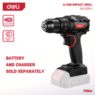 DELI Li-ion Impact Drill (20V / 70Nm / 13mm / 33600bpm / Brushless) DE-CZ20-1 / DE-CZ20-1D2