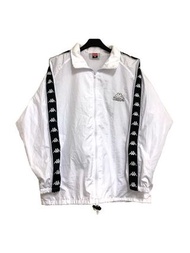 Kappa經典串標logo白色運動外套