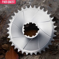 PASS QUEST 3mm Offset 3 Bolt Direct Mount GXP Chainring Gravel Road Bike Chainring 28T-54T for SRAM 