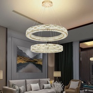 2-ring living room crystal pendant lamp D800mm DR-NB8766B