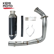 For Yamaha FZ-07 MT-07 MT07 2014-2020 Motorcycle Full Exhaust System Header Loop Front Pipe Muffler 