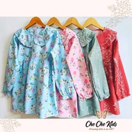 Girl Blouse Budak Perempuan Lengan Panjang Floral Print 7 Tahun - 12 Tahun Baju Kanak-kanak Perempua