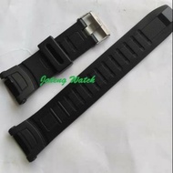 Casio Protrek PRG-130 PRG 130 Solid Black Rubber Strap/ Strap