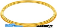 HAIZHI Simplex E2000 to ST Singlemode Fiber Optic Patch Cable, 1-50m, 9/125um(E2000-ST UPC 40m 1pc)