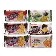 Camilan Biskuit Khong Guan Malkist, Crackers / Krekers Sayur, Cream / Krim 115 Gram, Abon Sapi, Seaw