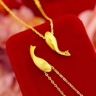 916 Small Dolphin Gold Pendant / Dolphin 916 Gold Pendant