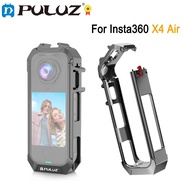 PULUZ Metal Camera Cage For Insta360 X4 Air, X4-Air Action Camera Dual Cold Shoe Mount Expand Housin