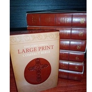 KJV 1611 LARGE PRINT COMPACT BIBLE CROSS DESIGN ( 4 x 6)