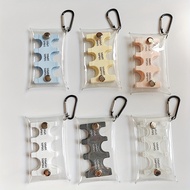 Coin Organizer Holder with Keychain Pocket Size Coin Dispenser for 10 50 Cent Coins Plastic Coin Hol