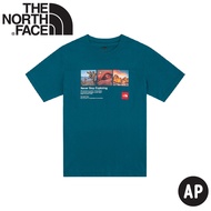 [The North Face Male National Park Pure Cotton Short-Sleeved Top AP < Blue Coral >] 81N7/Retro Lands