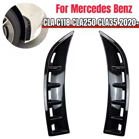 Front Wheel Bumper Canard Side Vent Hood Fender Cover For Mercedes Benz Accessories CLA C118 CLA250 