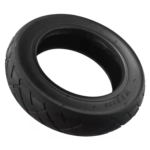 Enjoy a Smooth Ride with 10 Inch Electric Scooter Tubeless Tire 10X2 125 Front Rear Wheel Tyre Black