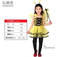 Sixth Section Children Adult Little Bee Ladybug Performance Costume Performance Dress Up Parent-Chil