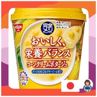 Nissin Foods Corn Cream Potage 6-Pack Cup Soup | Protein Rich, Balanced PFC, High Fiber | Complete M