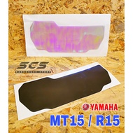Tinted Meter Sticker MT15 / R15 Rainbow Smoke Accessories Visor Radiator cover Exhaust Pipe MT-15 MT