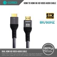 COTECI HDMI to HDMI 2.1 Cable Video Audio 8K @60Hz High-Definition UHD Cable Video HDR Image