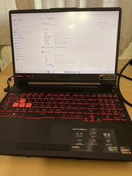 二手 ASUS TUF FA506QR 電競筆電 R7-5800/RTX3070