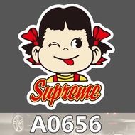 A656 - Supreme Peco Logo Character Sticker Waterproof Reform DIY Laptop Carrier Bicycle Tumbler Phone Case Sticker