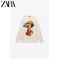 ZARA เสื้อกันหนาว ปักลายการ์ตูน Snoopy แฟชั่นฤดูใบไม้ร่วง สําหรับผู้หญิง 5644466 712