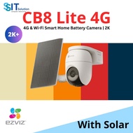 EZVIZ CB8 Lite + Solar Panel 5W 4G & Wi-Fi Smart Home Battery Camera ( 2K resolution | Always-On | 3