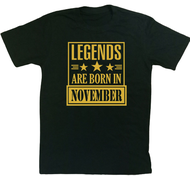 November Legends T-Shirt Unisex White shirt Black shirt Tshirt for men Tshirt for women Sale Tee Clo