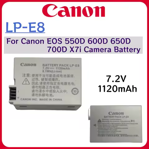 Original new LP-E8 1120mAh 7.2V LP-E8 LP E8 High Quality Batteries for Canon EOS 550D 600D 650D 700D