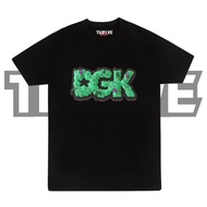 DGK SKATEBOARD LOGO Black Regular T-Shirt | Men's Tops Wanita | Skate Shirts for Men and Women | Uni