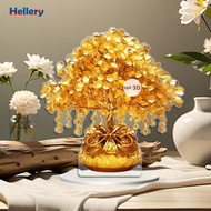 Hellery 2D Flat Money Tree Acrylic Sign Desktop Ornament for Bedroom Living Room