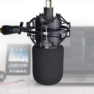 AT2020 Shock Mount with Pop Filter - Foam Windscreen with Microphone Shockmount Reduces Vibration Noise and Blocks Out Plosives for Audio Technica AT2020 AT2035 ATR2500 Condenser M