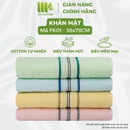 MK cotton face towel 100% natural, super soft and absorbent FK01 - size 38x78cm