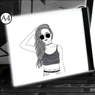 กระดานดราฟงาน กระดานคัดลอกภาพวาด หลอด LED (Draft Board) ขนาด A4 / A3