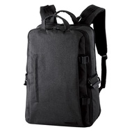Shopee Next Day Delivery ELECOM Canvas Multifunctional Texture Backpack (L) -Black