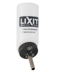 LIXIT ขวดน้ำปากกว้าง LIXIT 8 oz. ที่ให้น้ำสำหรับนก แมว กระต่าย รับประกัน 5 ปี (236 มล.)