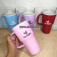 Hlf 900ml Tumbler Glass With Straw
