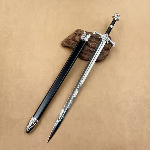 30cm Blackfyre Metal Sword Replica,Game Aegon the Conqueror of Thrones Medieval Style Sword Metal Mo