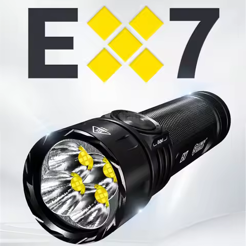 2026 NITECORE EX7 6000 Lumens Variable Beam Pattern High Performance USB-C Rechargeable Flashlight w
