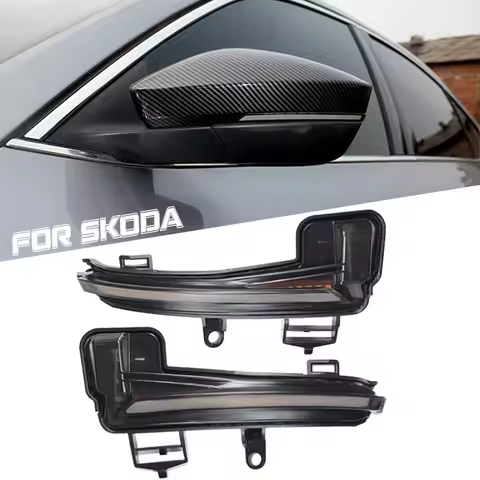 Led Dynamic Side Wing Marker Turn Signal Light Flowing Water Blinker For Skoda Superb A7 B8 MK3 III 