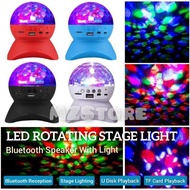 LED Crystal Ball Bluetooth Speaker Party Disco DJ Mini Speaker With Built-In Light Disco DJ Party Su