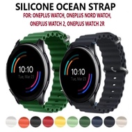 Silicone Ocean Strap Band for Smart Watch Oneplus Watch, OnePlus Nord Watch, OnePlus Watch 2 2R