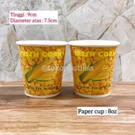 paper cup 8oz/ gelas kertas untuk jasuke / paper cup sekali pakai