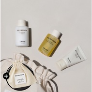 Dear Me All Day Glow Skincare Kit 4pcs with Pouch - Milky Cleanser 50ml, Oil Cleanser 50ml, Jelly Cl