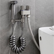 *NEW GOOD* 4PCS Wall Mounted Toilet Bidet Sprayer Set with Hose Handheld Cleaning Faucet Bidet Wash Shower set