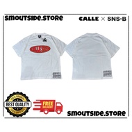 (100% ORIGINAL) • Calle x snsb • Calle Oval White Tshirt & Calle x Hoodie snsb