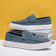 Men's Summer Slip-On Casual Shoes Lazy Man's Shoes Beijing Style Cloth Shoes round Toe Artificial Le