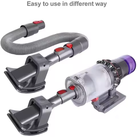 A87Z Pet Grooming Kit , Dog Brush Hair Vacuum Attachment for Dyson V7/8/10/12/15, with Extension Hos